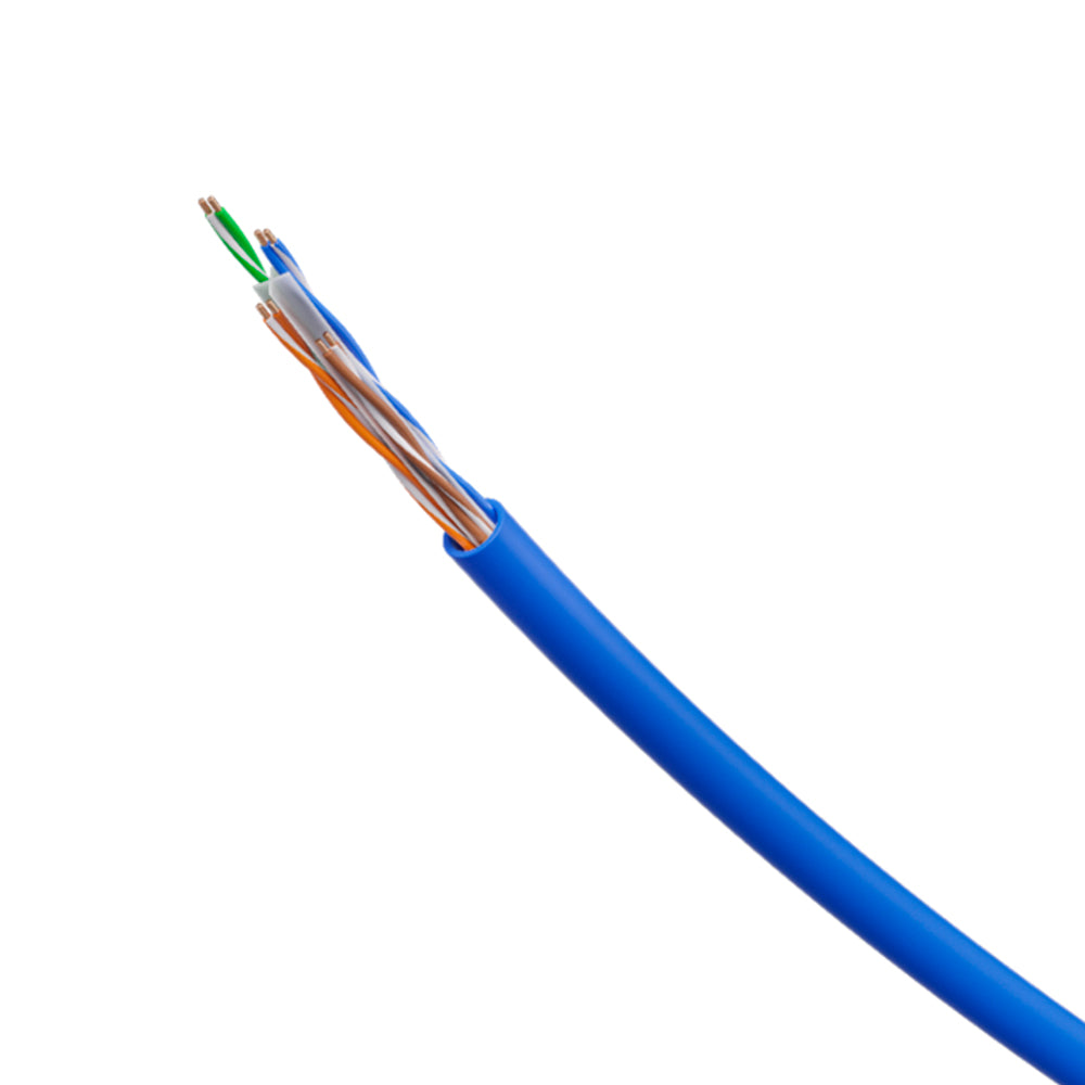 Metro Cabo de Rede UTP CAT6 4P Intelbras IMPACT GIGA IG6CAZ Azul 100% Cobre, 23 AWG, PVC CMX